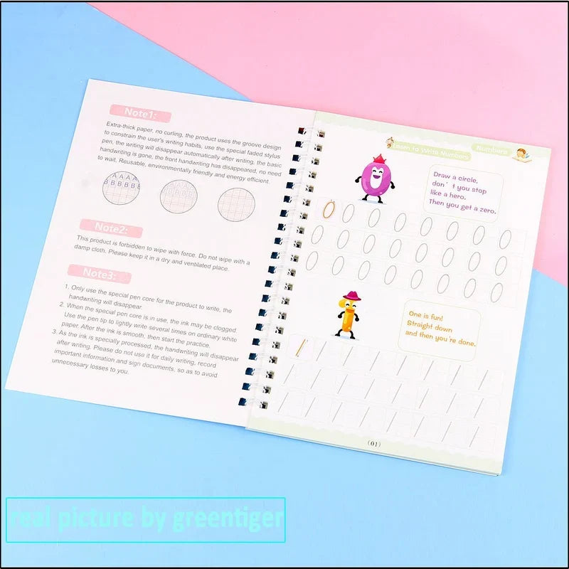 Magic Book Practice Different Handwriting Styles
